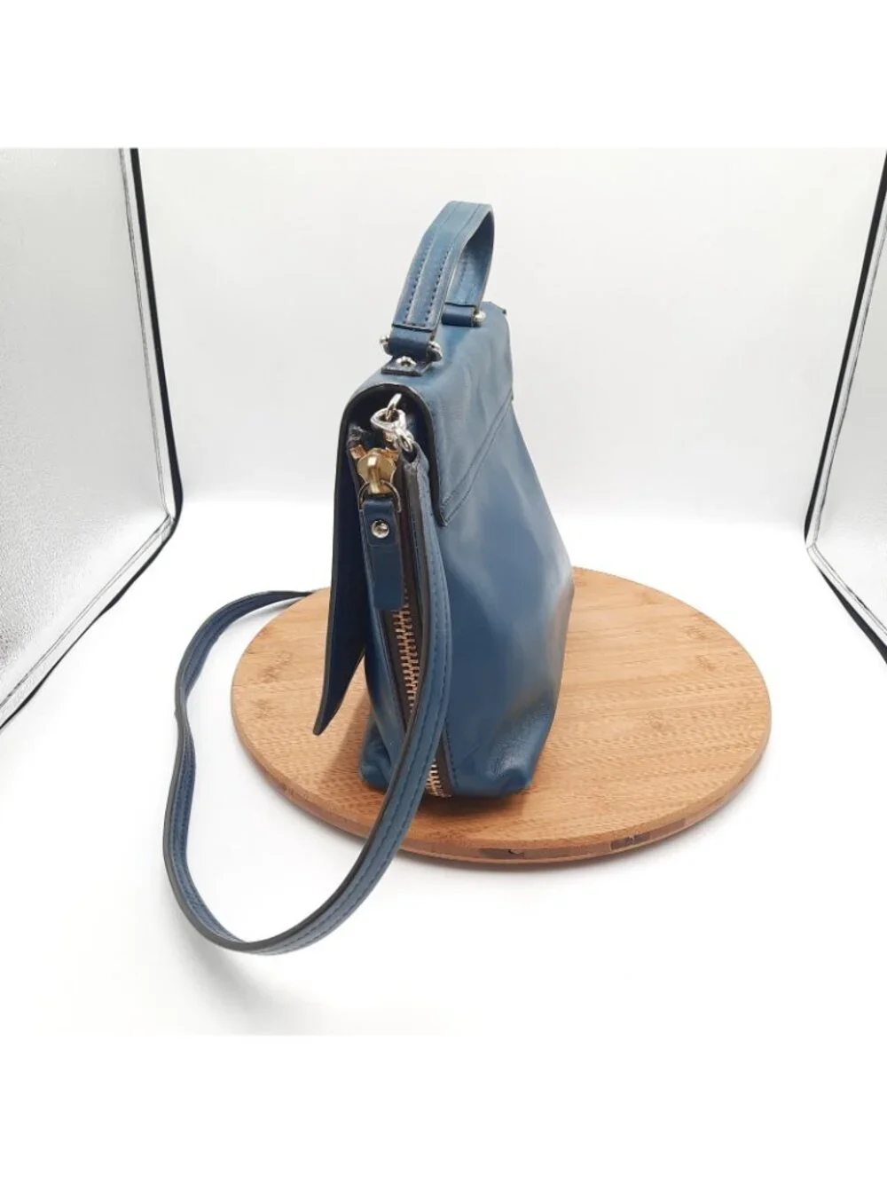 Kate Spade Bag Varick Street Abbie Satchel Teal Green Leather Shoulder Strap